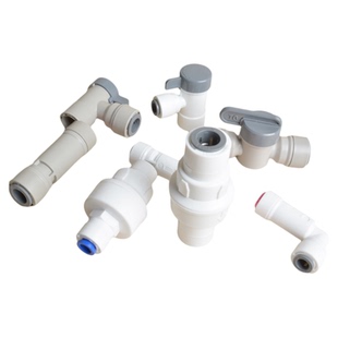 中荷接头阀门2分L型逆止阀净水器压力桶球阀门快速接头弯头配件