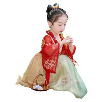 女童漢服中國(guó)風(fēng)超仙連衣裙