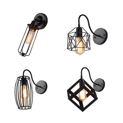 美式loft工业风咖啡厅铁艺壁灯