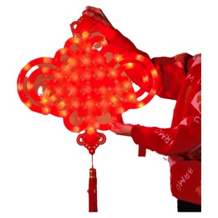 大红中国结挂件2026新年马年客厅电视机背景墙氛围感装饰布置挂饰