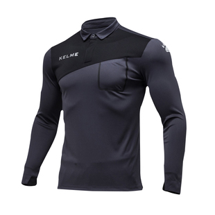kelme卡尔美正品裁判服男比赛训练运动服长款速干透气POLO衫套装