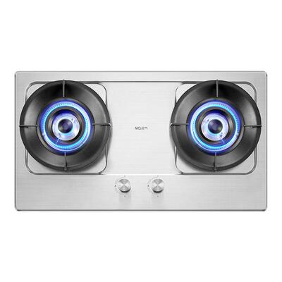 老板名气燃气灶6012G双灶猛火5.2kw家用加厚不锈钢大火燃气灶
