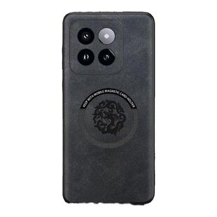 磁吸适用小米14Pro手机壳13ULTRA新款12s防摔套12x羊巴皮11 pro男Civi2高级女1s龙图腾12t皮面13t翻毛皮MIUI