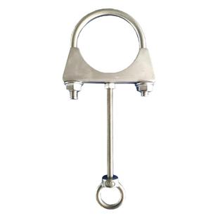 不锈钢上连接件配件支架管吊钩挂钩固定吊环卡扣圆管方管圆柱管夹