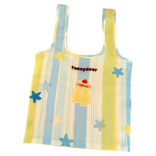 原创ins卡通小狗收纳袋出门方便携带可折叠购物袋便携大容量环保