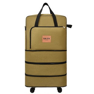158航空托运帆布万向轮出国大容量旅行袋折叠行李包行李箱搬家包