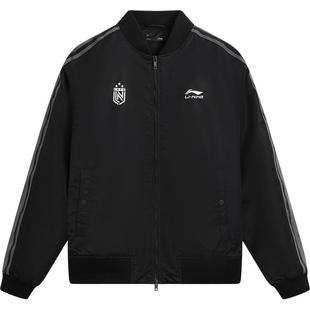 李宁飞行夹克男秋冬新款宽松棉服保暖棒球服女新年红色运动服大衣