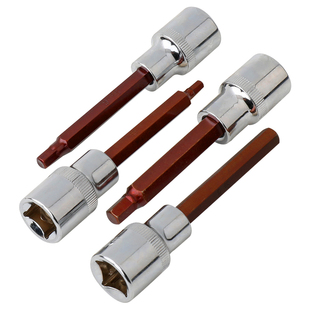 久丰 内六角旋具套筒大飞S2内六角头1/2压批加长套筒扳手汽修工具