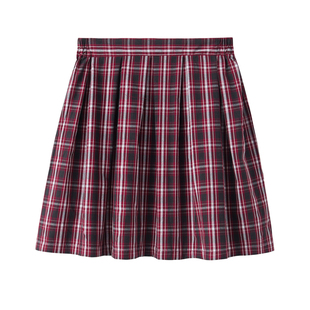 深圳小学生礼服女装夏季校服格子加内衬安全裤防走光裙子夏裙统一