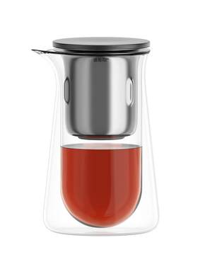 飘逸杯玻璃茶壶一键过滤冲茶器