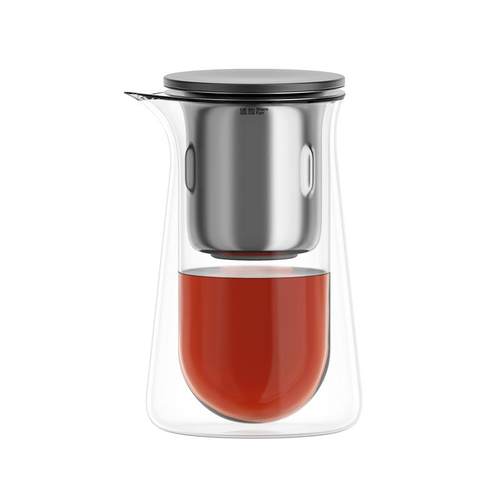 飘逸杯玻璃茶壶一键过滤泡茶壶套装家用耐热冲茶器磁吸茶水分离杯