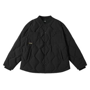 NMAX大码男装冬短款羽绒服轻薄时尚棒球服宽松潮酷调性上衣