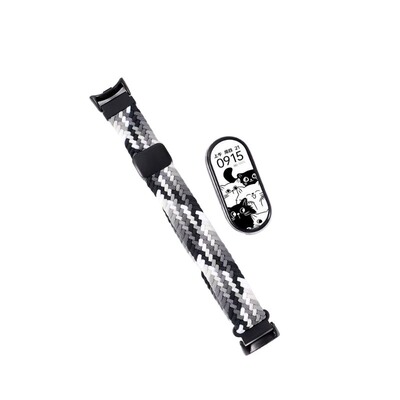适用小米手环11/10/9/8升级磁吸扣编织手表表带76543代通用八九十高级感时尚智能运动透气个性替换腕带男女