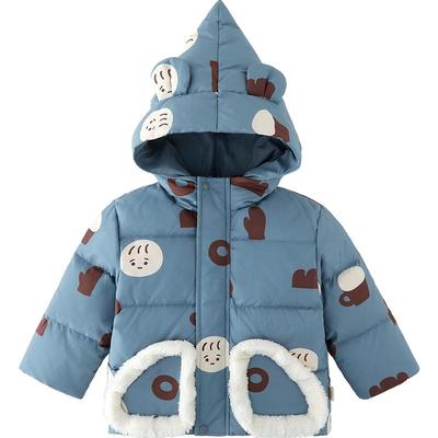 羽绒服婴儿可爱连帽保暖秋冬款