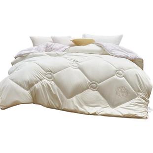 水星家纺澳洲进口纯羊毛春秋被抑菌羊毛保暖冬被二合一被新年送礼