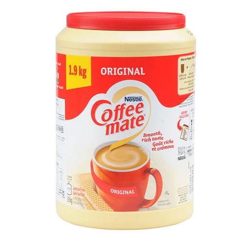 加拿大进口Nestle Coffee Mate雀巢咖啡伴侣无乳糖浓郁原味1.9kg