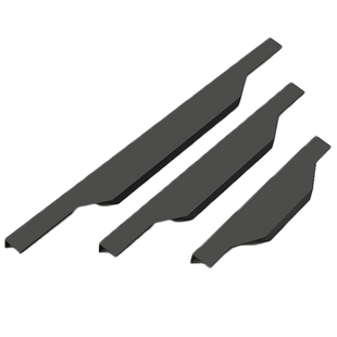 拇指款衣柜隐形拉手加长黑色现代简约橱柜门免开槽门把手封边通顶