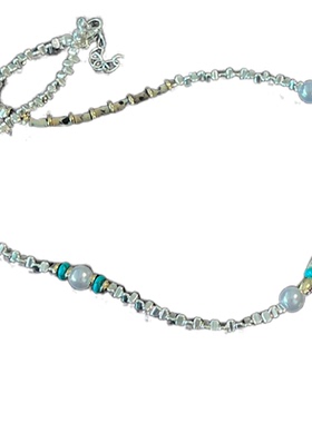 INNOSENSE珍珠碎银串石头项链