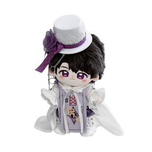 原创20/25cm棉花娃娃可爱衣服钥匙牌华丽玩偶礼服无属性潮玩毛绒