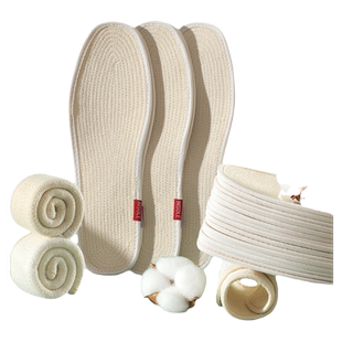 强吸汗老粗布鞋垫女男透气防臭软汗脚用棉质千层布纯棉布棉麻夏季