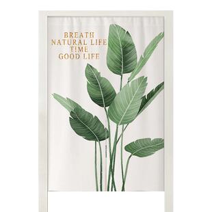 欧式绿植门帘隔断帘ins风家用卧室厨房遮挡帘子入户门卫生间半帘