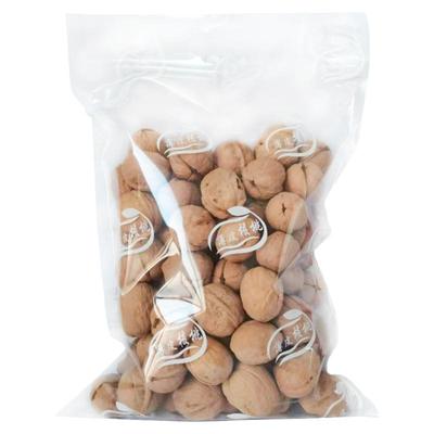 纸皮核桃包装袋2.5kg塑料透明礼品185薄皮10斤散装自封条定制加厚