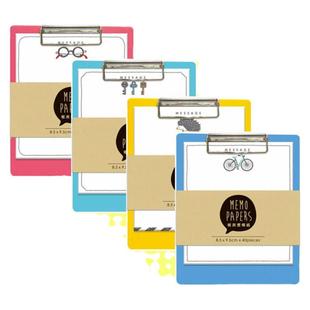 SEASON台湾四季便条纸板夹100K活页夹板便签纸垫板文件夹纸制品