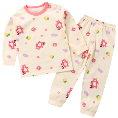 儿童无骨纯棉秋衣秋裤睡衣