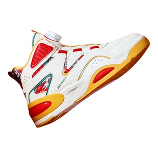 弧光新年款丨安踏儿童板鞋马年红色高帮保暖青少年运动鞋男女童鞋