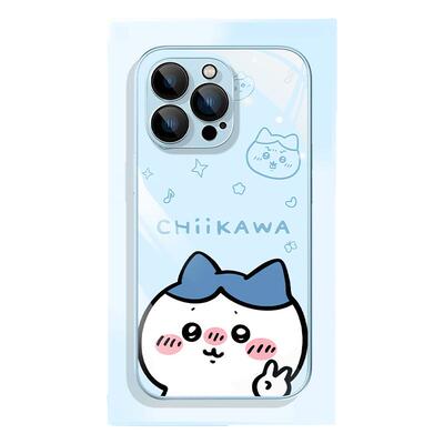 适用苹果玻璃手机壳吉伊卡哇