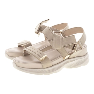 RANDA 23新款COTTON系列绑带可拆卸蝴蝶结日常凉鞋 PR31236