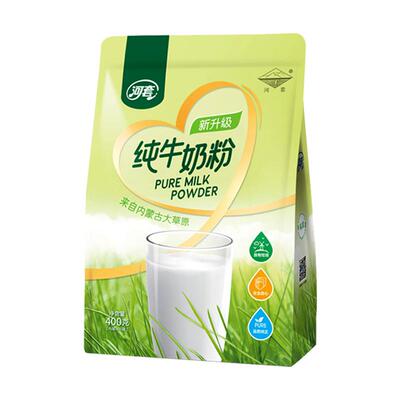 河套无蔗糖纯牛奶粉成年全脂高钙