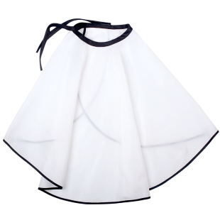 网红美容理发披肩美妆彩妆围布防水不粘发白色化妆围脖影楼照相