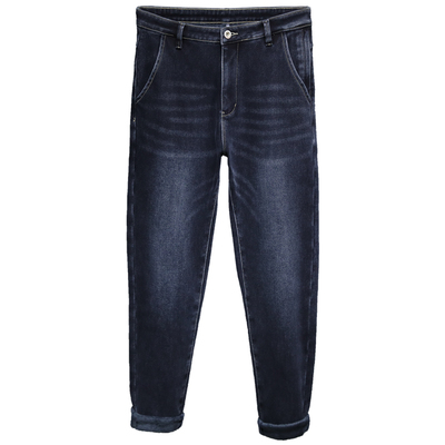 加绒加厚牛仔裤男冬季休闲保暖免烫垂感百搭微弹小脚长裤男JR9928