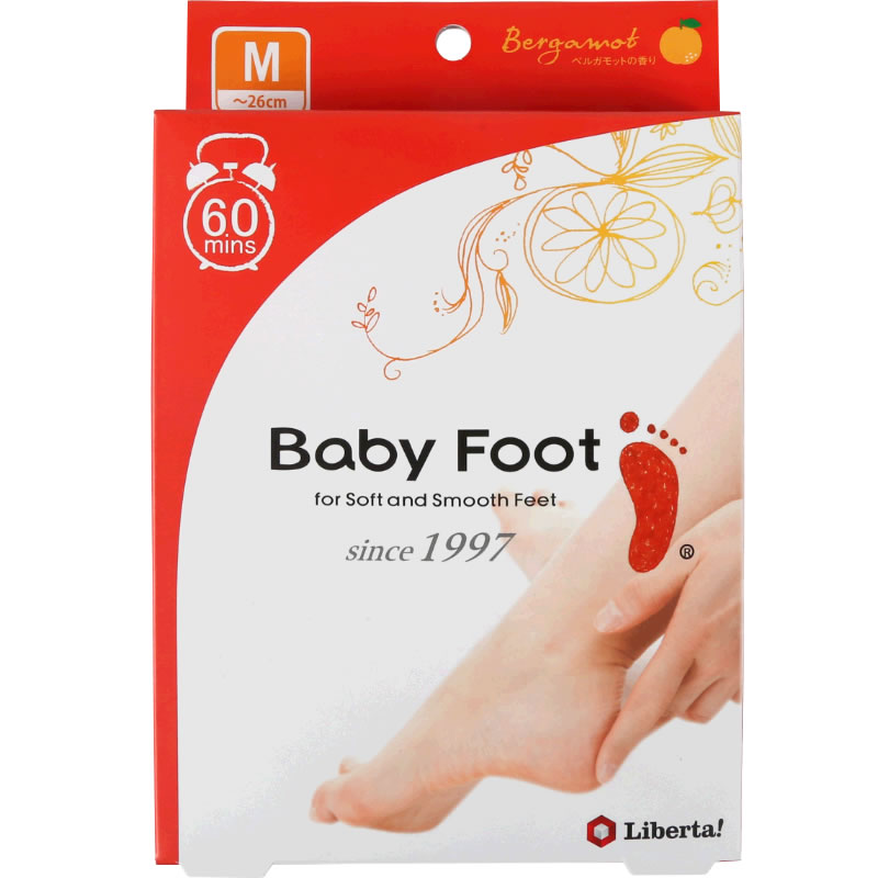 日本babyfoot脚膜去死皮老茧嫩脚后跟干裂脱皮去角质脚皮脚部足膜