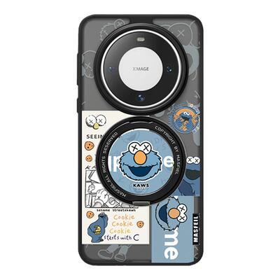 NGYING × 艾摩适用华为mate70pro手机壳磁吸支点Fo5新款华为Pura80带支架全包mt60por+高档p70ultra保护套