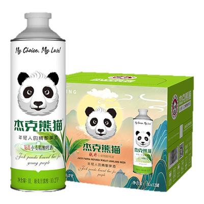 杰克熊猫小麦精酿龙井味1L装