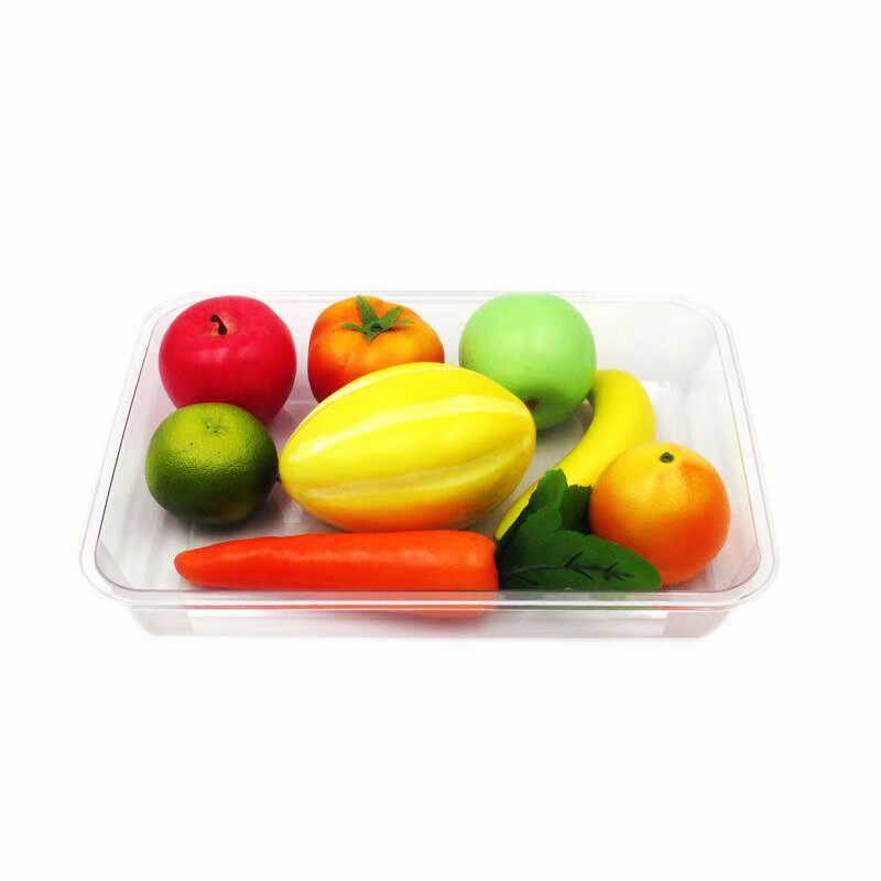 亚克力凉菜盘商用长方形塑料透明盘