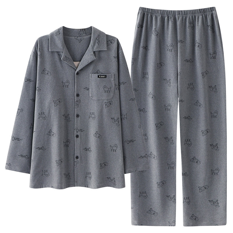 【芬腾】秋冬季磨绒睡衣保暖亲肤