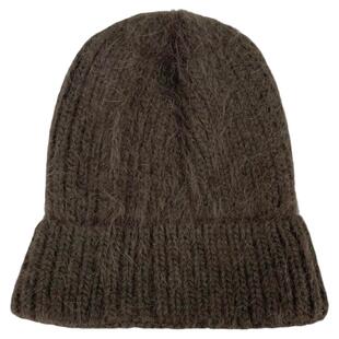 韩国保暖毛线帽子女冬 ins进口安哥拉兔毛百搭加厚针织冷帽堆堆帽