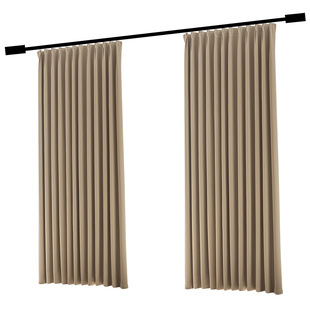 超强专业马路隔音窗帘降噪2025新款卧室防晒全遮光加厚雪尼尔绒布