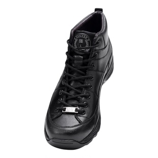 强人3515棉鞋男冬季加绒保暖皮鞋黑色高帮户外登山鞋防刺穿战术鞋