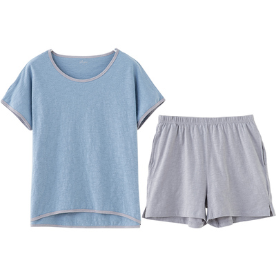 顶瓜瓜套装男士圆领夏季家居服