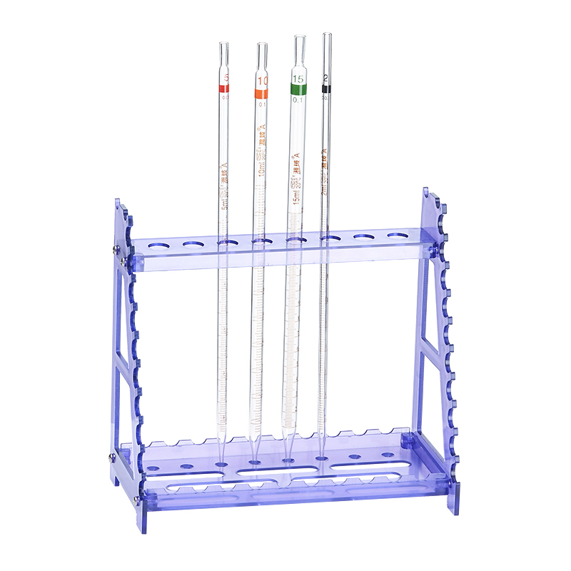 有机玻璃移液管架实验室塑料梯形圆盘大肚胖肚吸管架血清移液管架