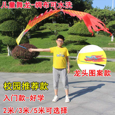 广场舞龙舞龙彩带健身舞龙道具中老年杆甩舞龙学生舞龙儿童甩甩龙