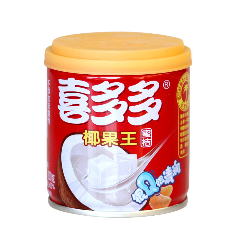 喜多多菠萝椰果双拼6罐装罐头