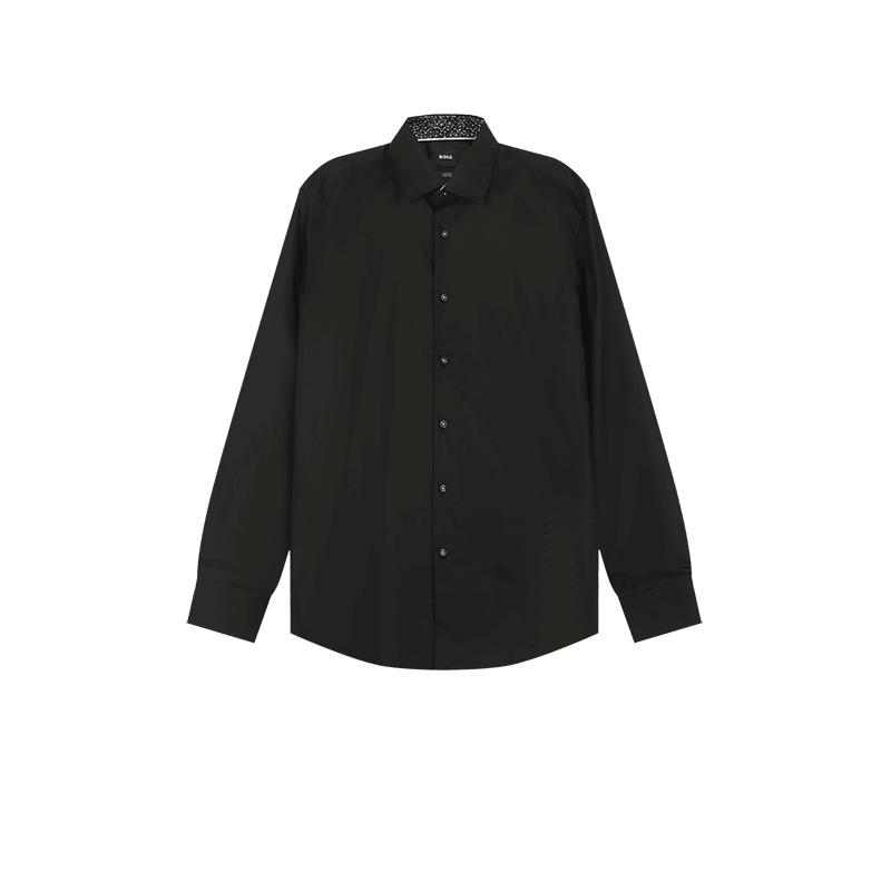 【自营】Hugo Boss新品 男士black系列棉质长袖衬衫 50532875