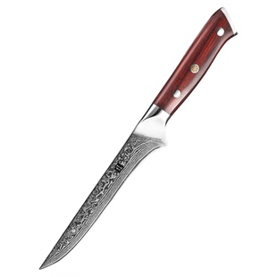 信作大马士革钢菜刀专业剔骨刀分割刀屠宰刀具开鱼刀剔肉刀剔肉刀