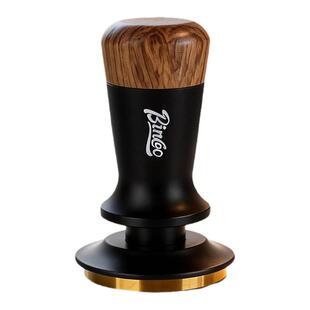 Bincoo咖啡压粉锤意式压粉器咖啡机手柄弹力镀钛螺纹底部压粉58mm