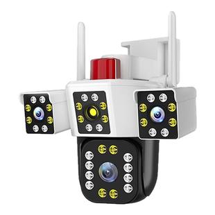 摄像头变焦360度无死角家用无线手机远程4G高清室外四镜头监控器